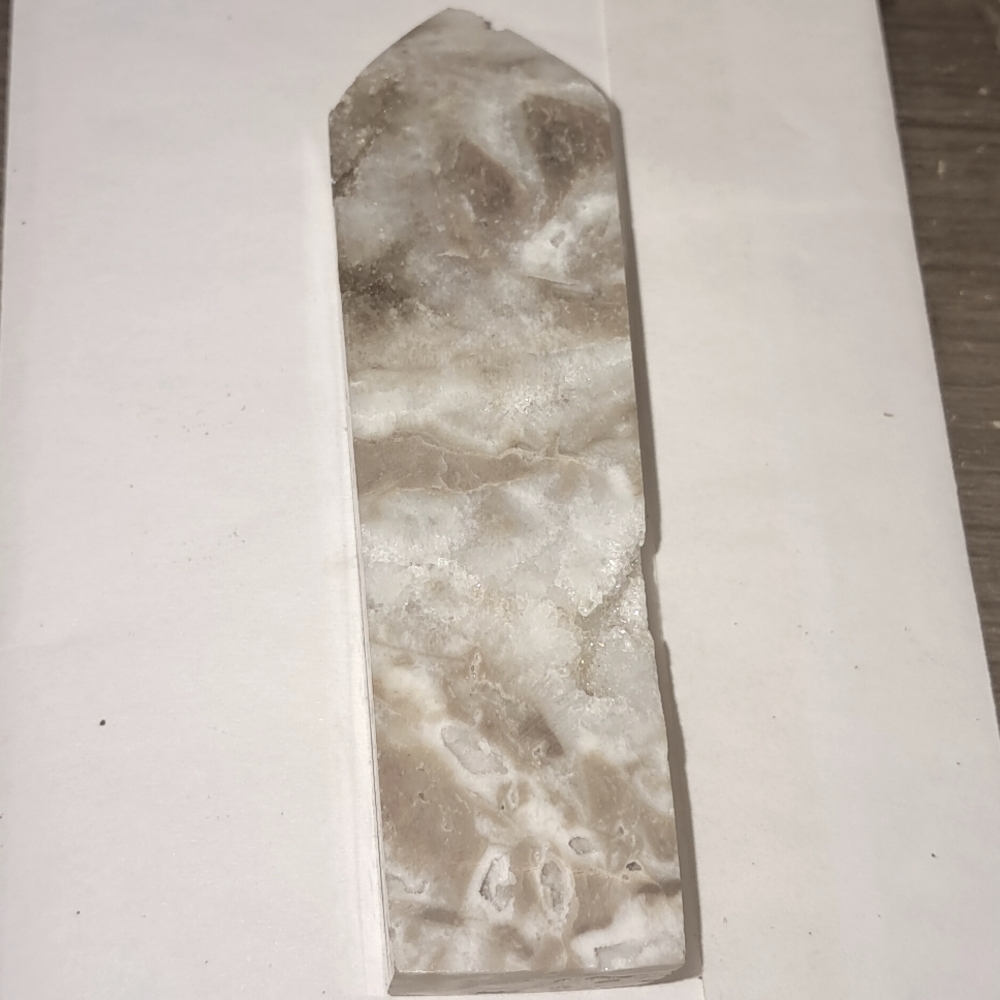 1pc Sphalerite Drusy Geode Energy Tower
